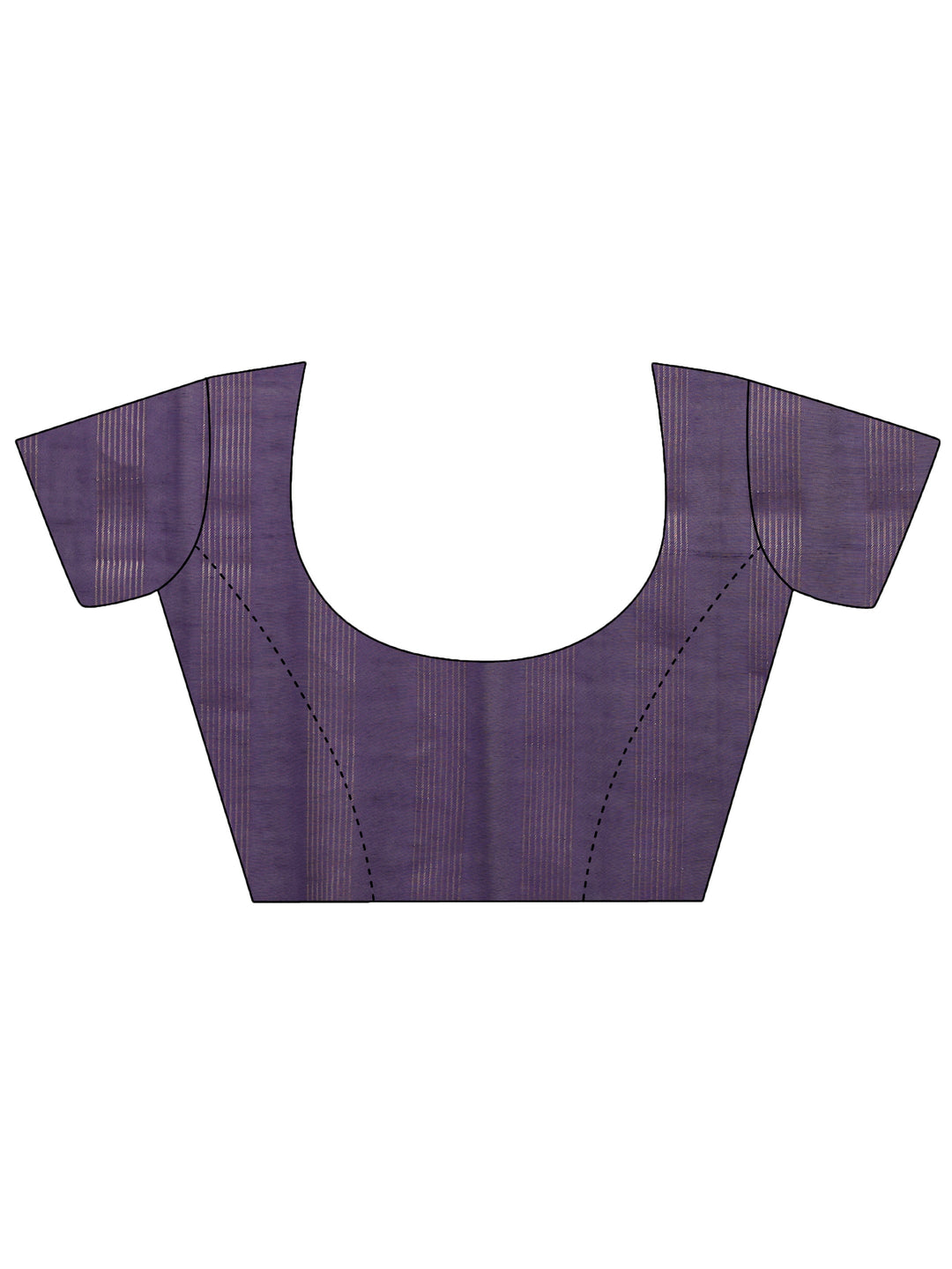 Purple Ethnic Woven Silk Blend Saree 
With Unstitched Blouse Piece