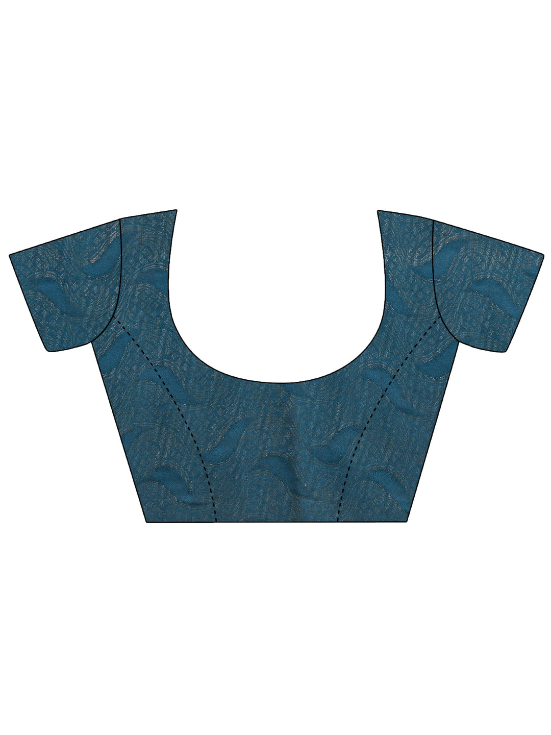 Navy Blue Bandhani Printed Silk Blend Saree 
With Unstitched Blouse Piece