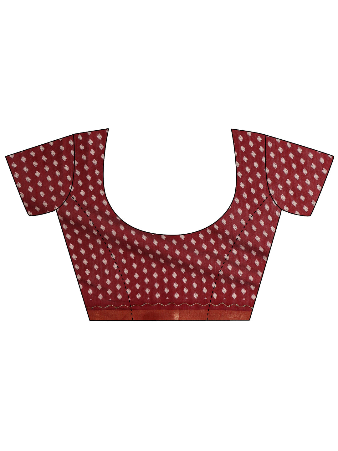 Green Solid Silk Blend Saree With Unstitched Blouse Piece