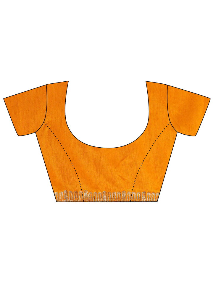 Pink Bandhani Printed Silk Blend Saree With Unstitched Blouse Piece