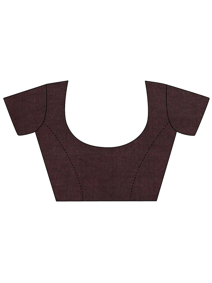 Multi Color Block Silk Blend Saree 
With Unstitched Blouse Piece