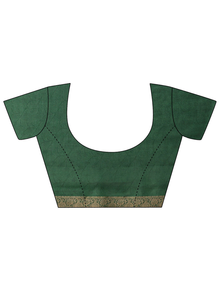 Multi Color Block Silk Blend Saree 
With Unstitched Blouse Piece
