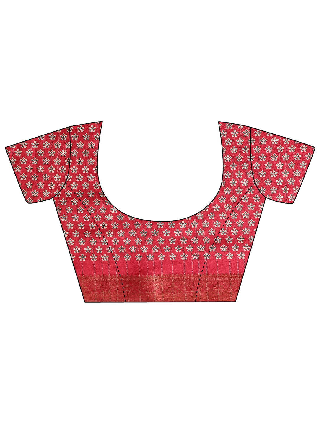 Beige Ethnic Printed Silk Blend Saree 
With Unstitched Blouse Piece