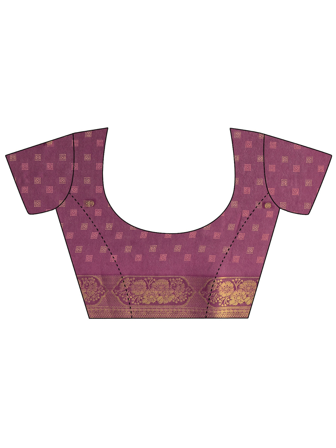 Burgundy Floral Printed Silk Blend Saree 
With Unstitched Blouse Piece