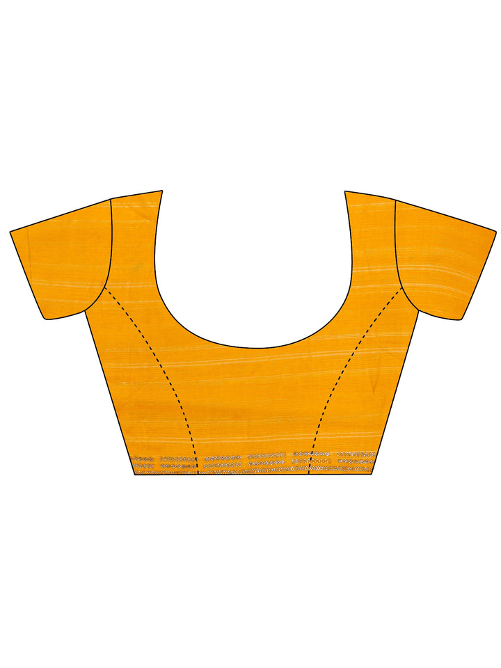 Mustard Embellished Embellished Tissue Saree With Unstitched Blouse Piece