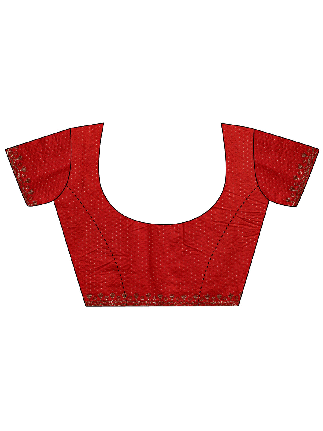 Mustard Bandhani Printed Silk Blend Saree With Unstitched Blouse Piece