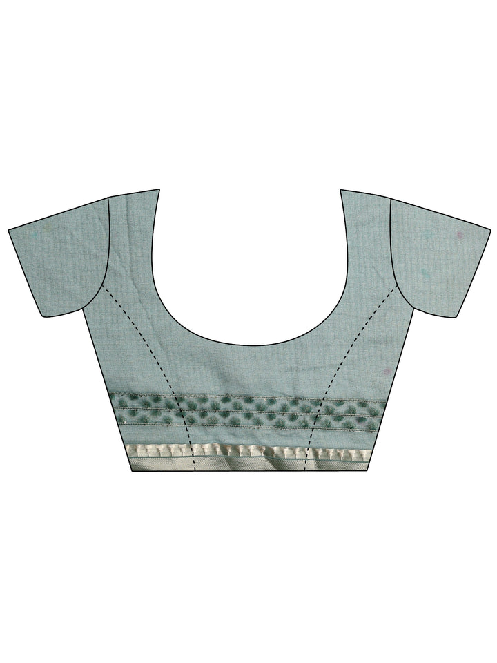 Green Woven Design Chanderi Silk Saree
With Unstitched Blouse Piece