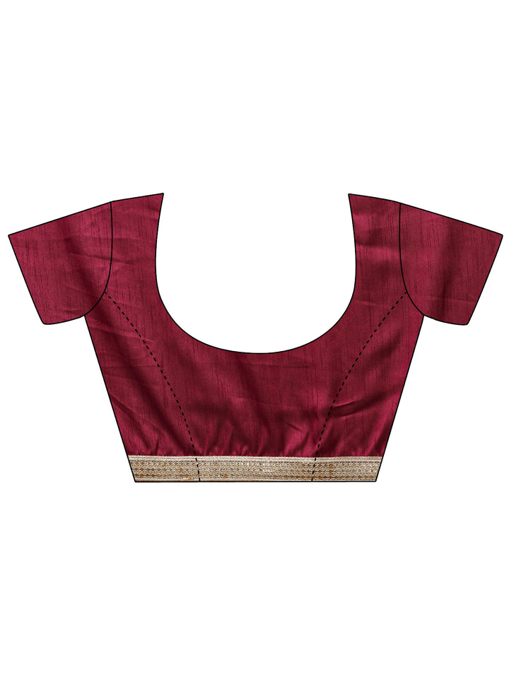 Pink Woven Design Tissue Saree
With Unstitched Blouse Piece