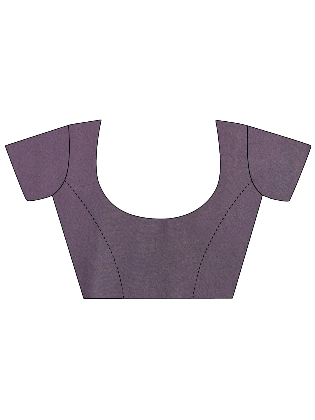 Purple Embellished Georgette Saree With Unstitched Blouse Piece