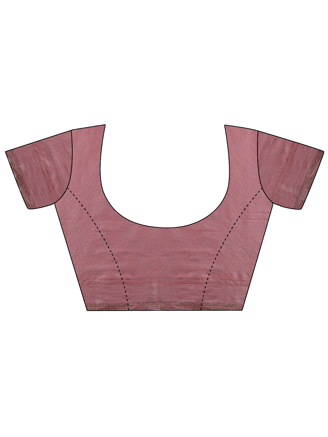 Peach Embellished Silk Saree With Unstitched Blouse Piece