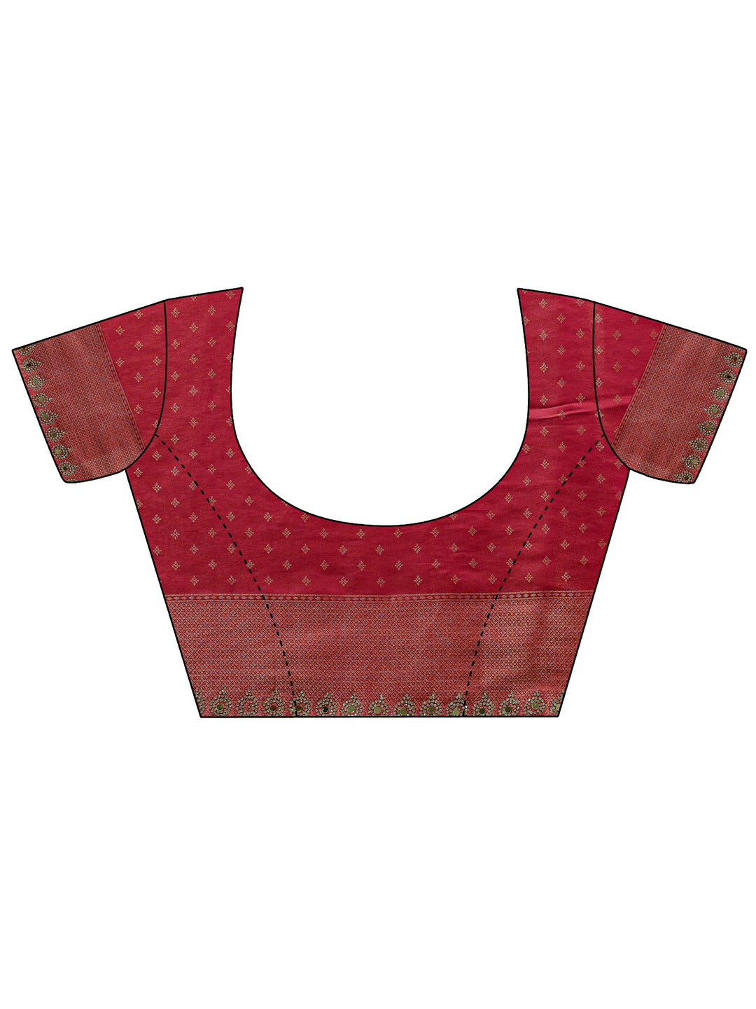 Libas Art Mustard Embellished  Silk Blend Saree With Unstitched Blouse Piece