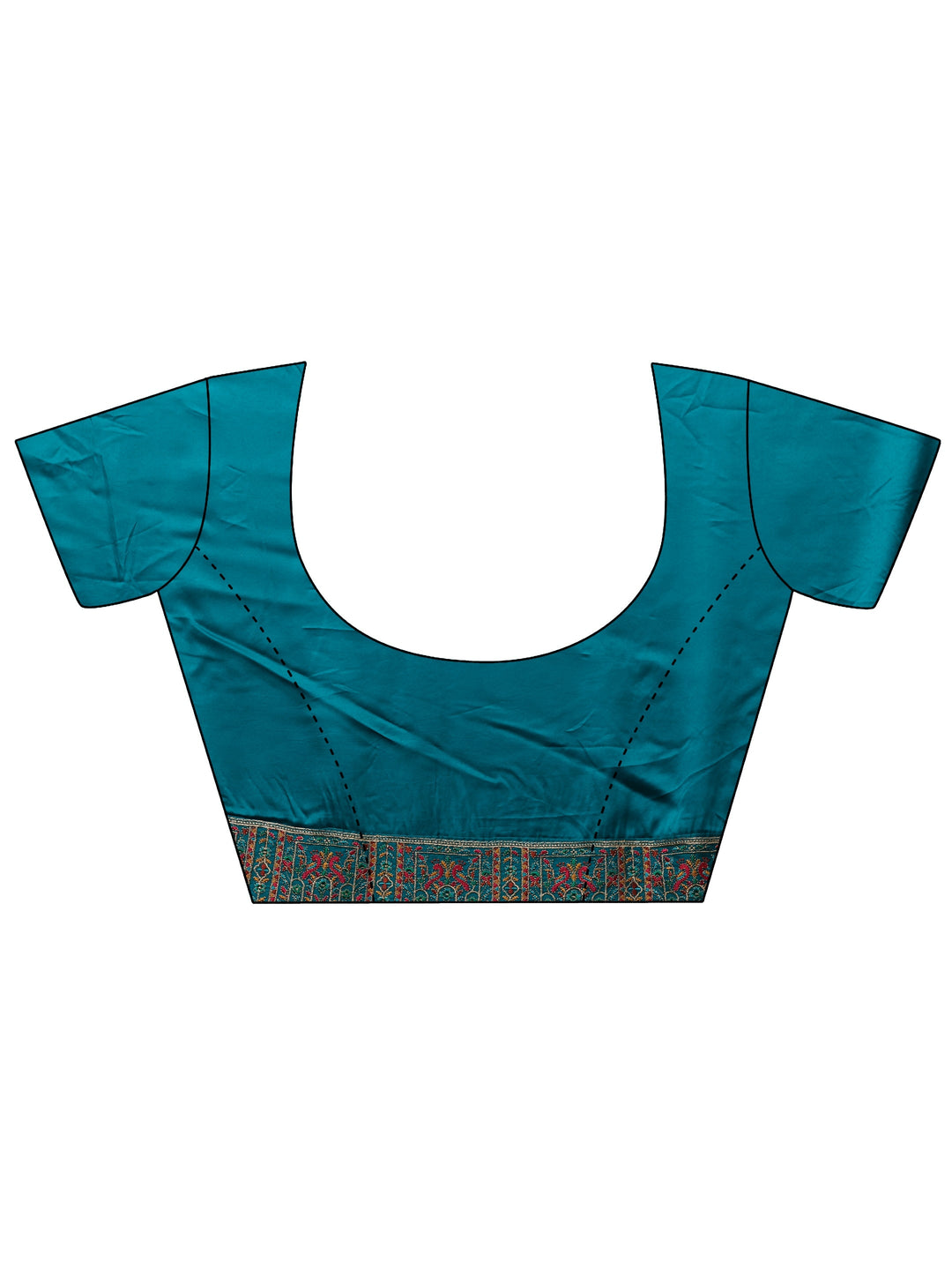 Pink Ethnic Motifs Embroidered Silk Blend Saree With Unstitched Blouse Piece