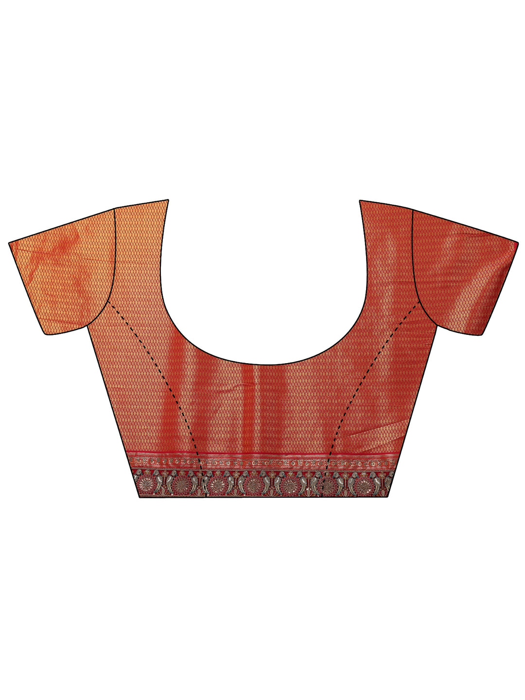 Libas Art Mustard Ethnic Motifs Woven Design Silk Blend Saree With Unstitched Blouse Piece