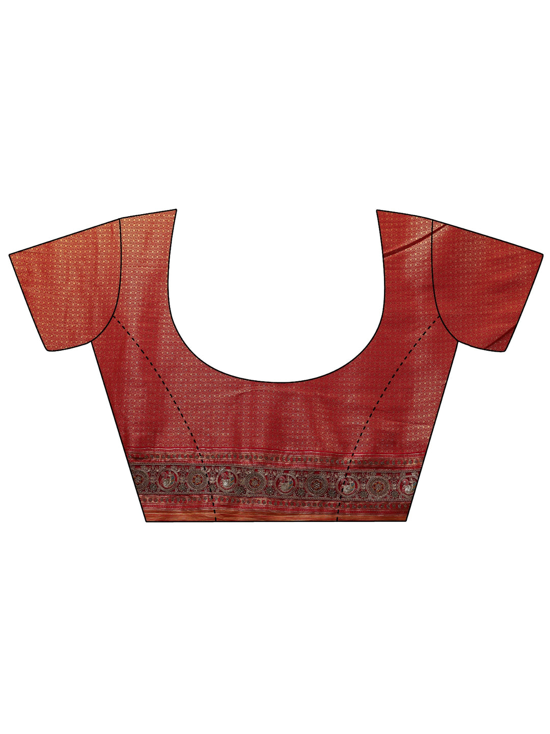 Libas Art Mustard Ethnic Motifs Woven Design Silk Blend Saree With Unstitched Blouse Piece