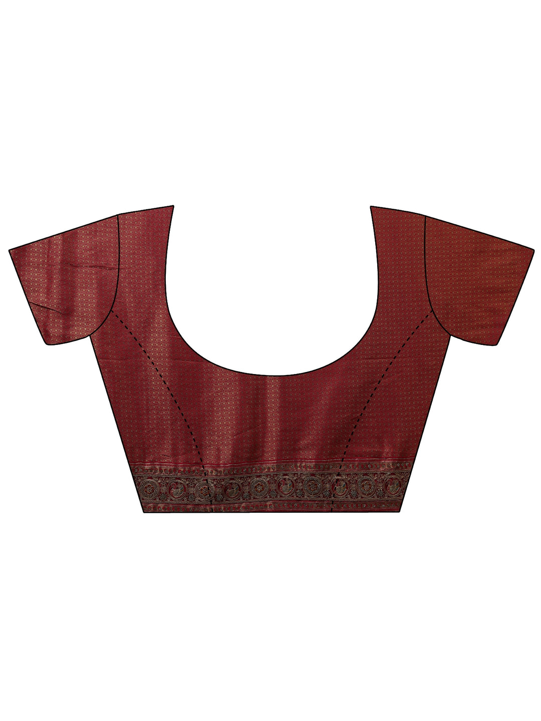 Libas Art Green Ethnic Motifs Woven Design Silk Blend Saree With Unstitched Blouse Piece