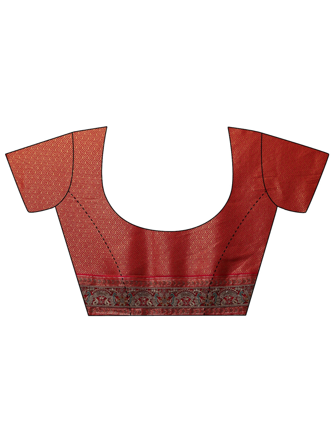 Libas Art Mustard Ethnic Motifs Woven Design Silk Blend Saree With Unstitched Blouse Piece