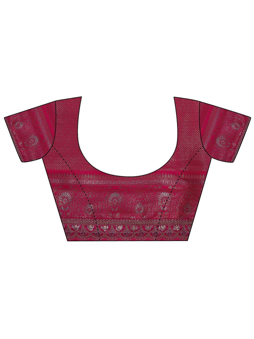 Beige  Silk Blend Saree With Unstitched Blouse Piece