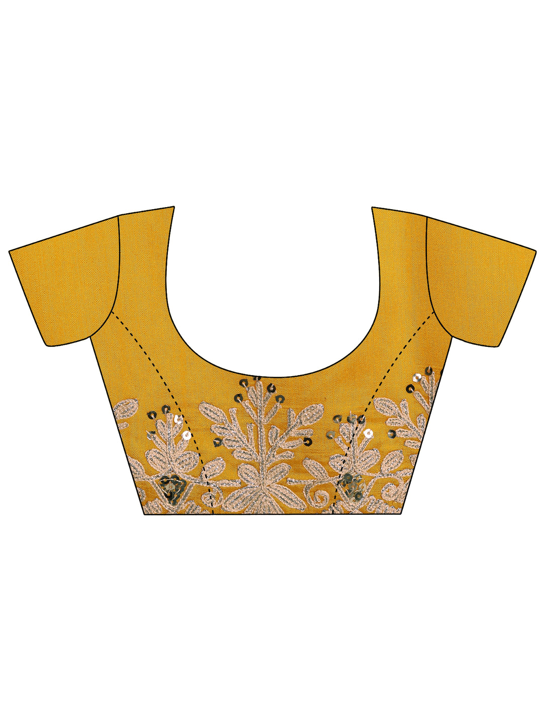 Olive Embroidered Jimmy Choo Organza Saree With Unstitched Blouse Piece