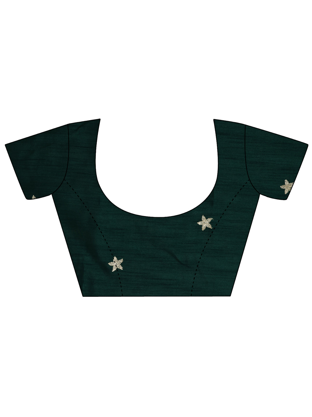 Blue Embellished Crepe Saree With Unstitched Blouse Piece