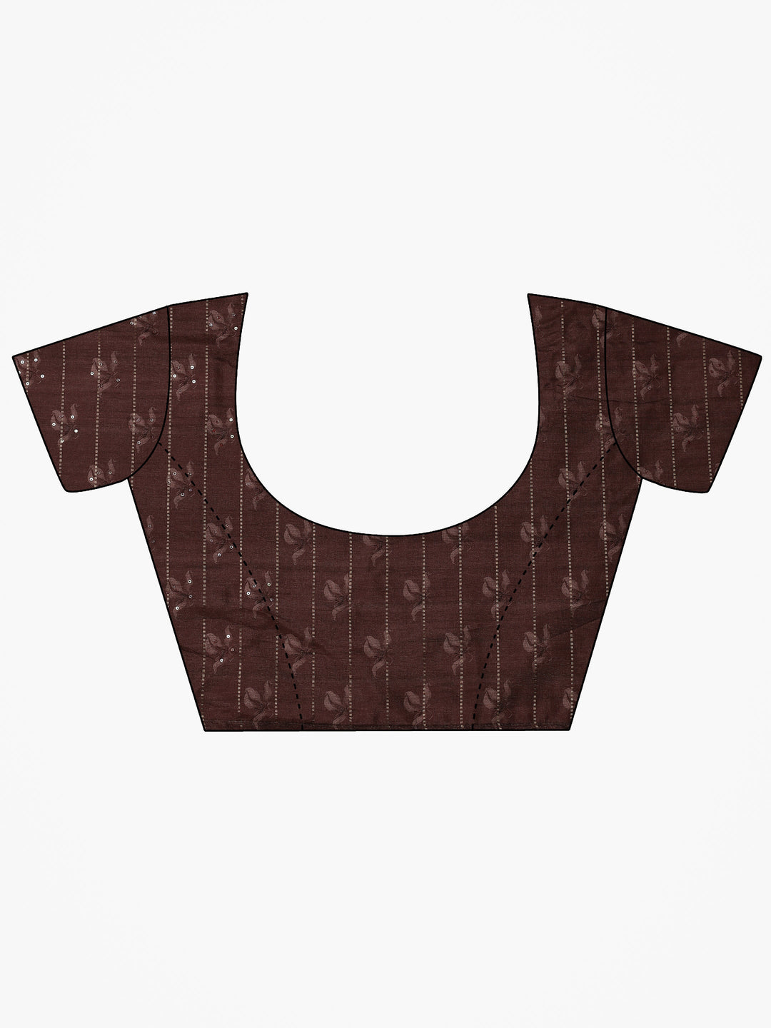 Beige Printed Silk Blend Saree With Unstitched Blouse Piece