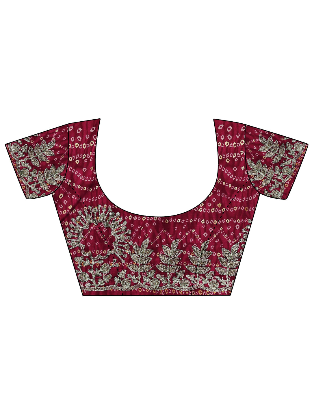 White Embroidered Organza Saree With Unstitched Blouse Piece