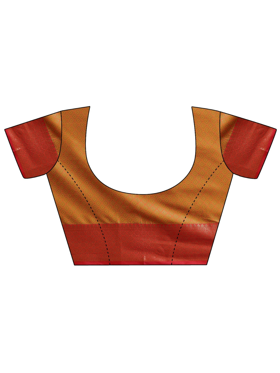 Mustard Woven Design Banarasi Silk Blend Saree With Unstitched Blouse Piece