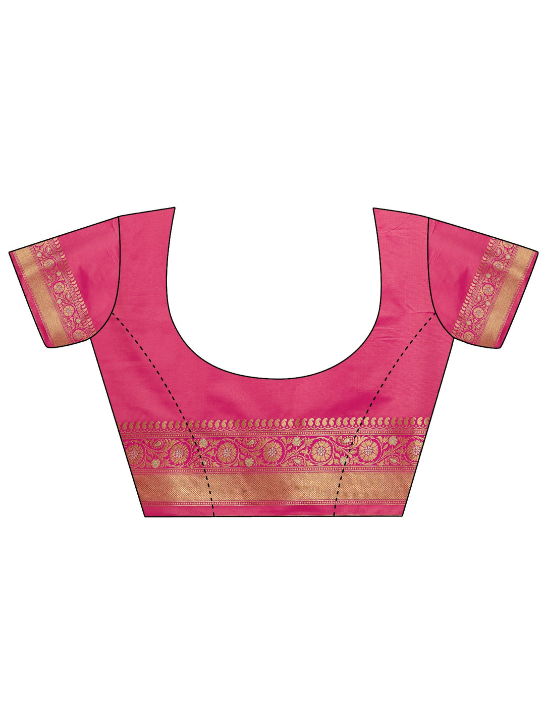 Beige Woven Design Banarasi Silk Blend Saree With Unstitched Blouse Piece