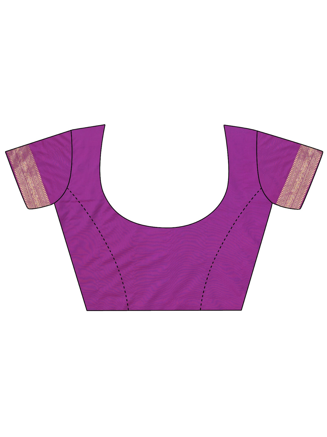Purple Woven Design Banarasi Silk Blend Saree With Unstitched Blouse Piece