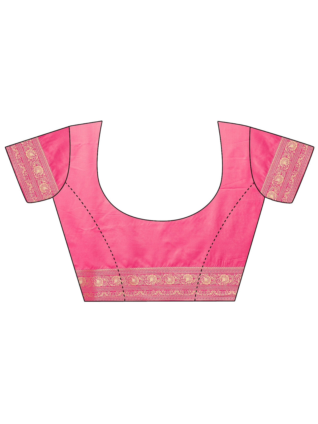 Off White Woven Design Banarasi Silk Blend Saree With Unstitched Blouse Piece