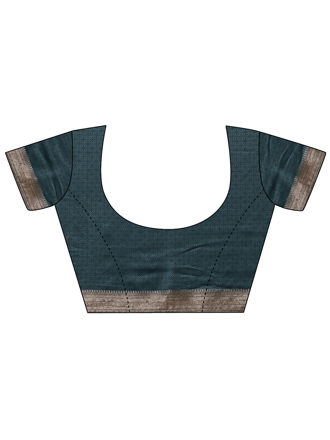 Blue Woven Design Banarasi Silk Blend Saree With Unstitched Blouse Piece