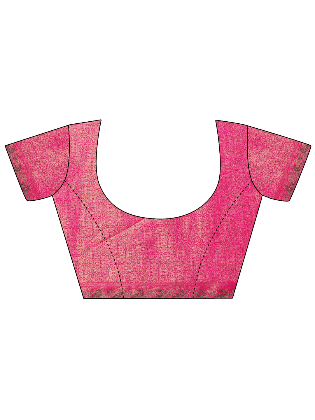 Pink Embellished Banarasi Silk Blend Saree With Unstitched Blouse Piece