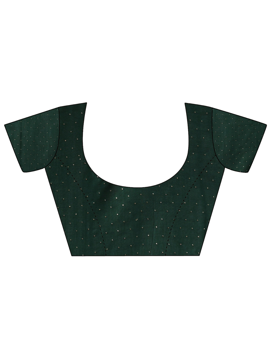 Red Printed Chinon Saree With Unstitched Blouse Piece