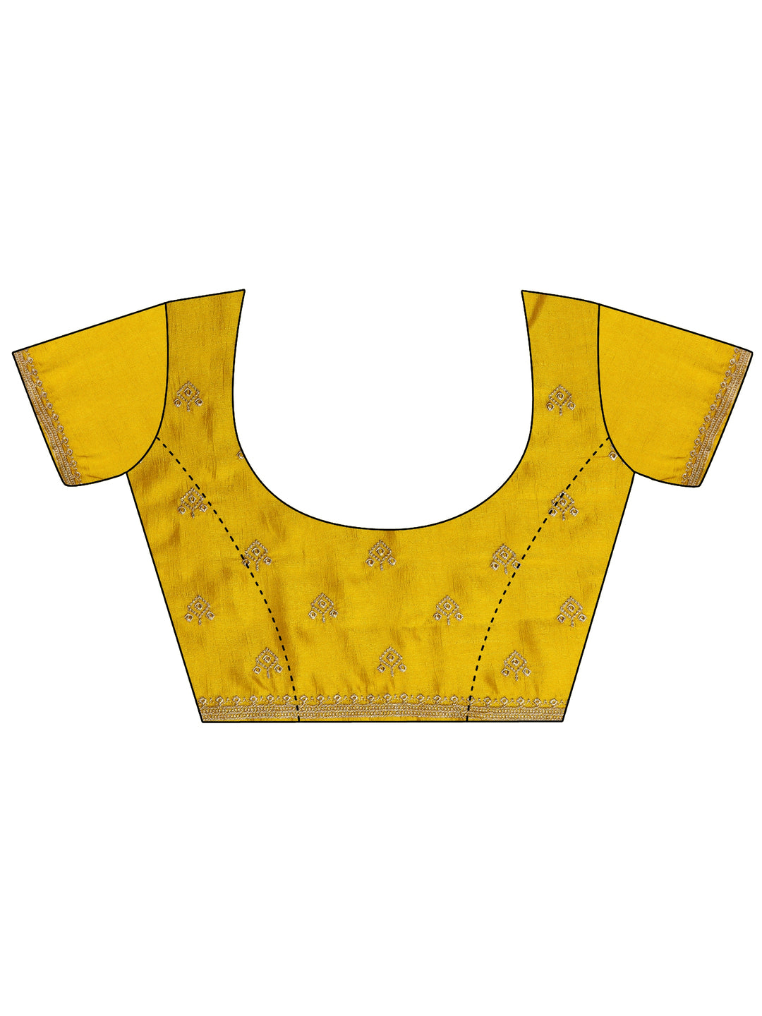 Turquoise blue Embellished Silk blend Saree With Unstitched Blouse Piece