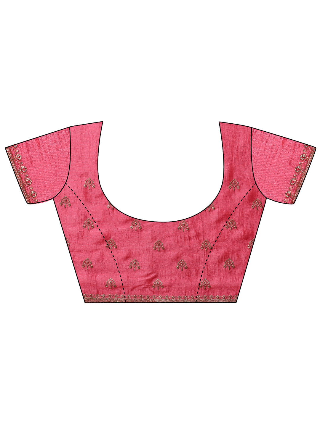 Green Embellished Silk blend Saree With Unstitched Blouse Piece