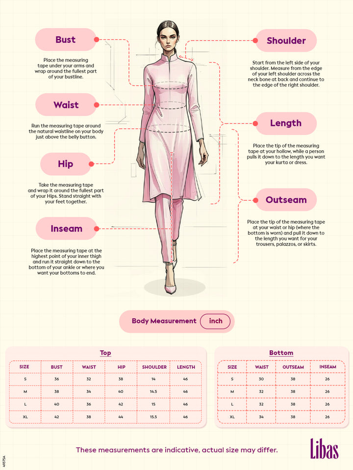 Libas Art Black Embroidered Georgette Straight Kurta Set