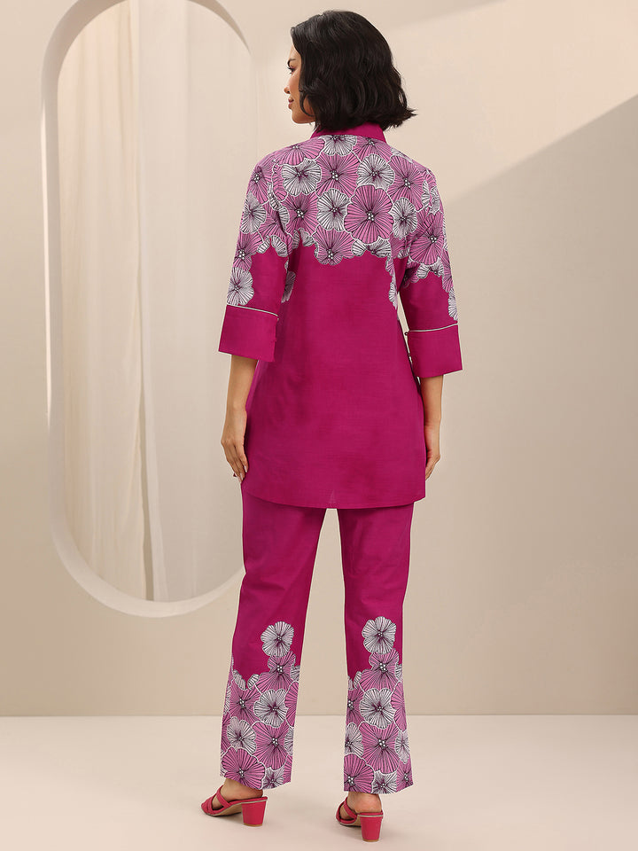 Pink Printed Cotton Co-Ord Sets