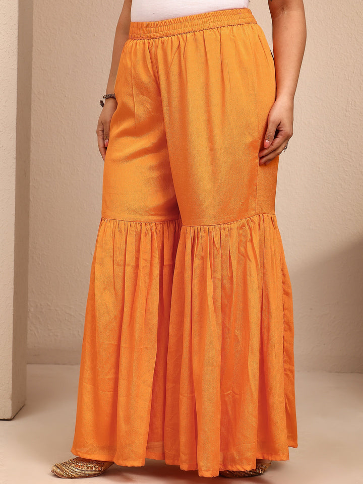 Plus Size Mustard Bandhani Bandhani Print Plus Size Clothing Chinon Straight Suit Set With Dupatta