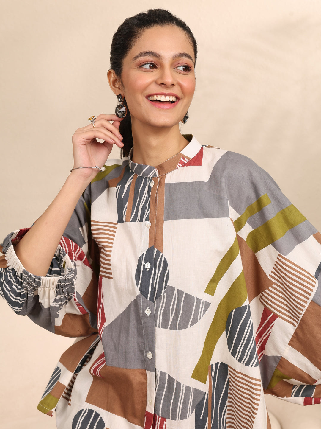 Multi Printed Cotton Night Suit