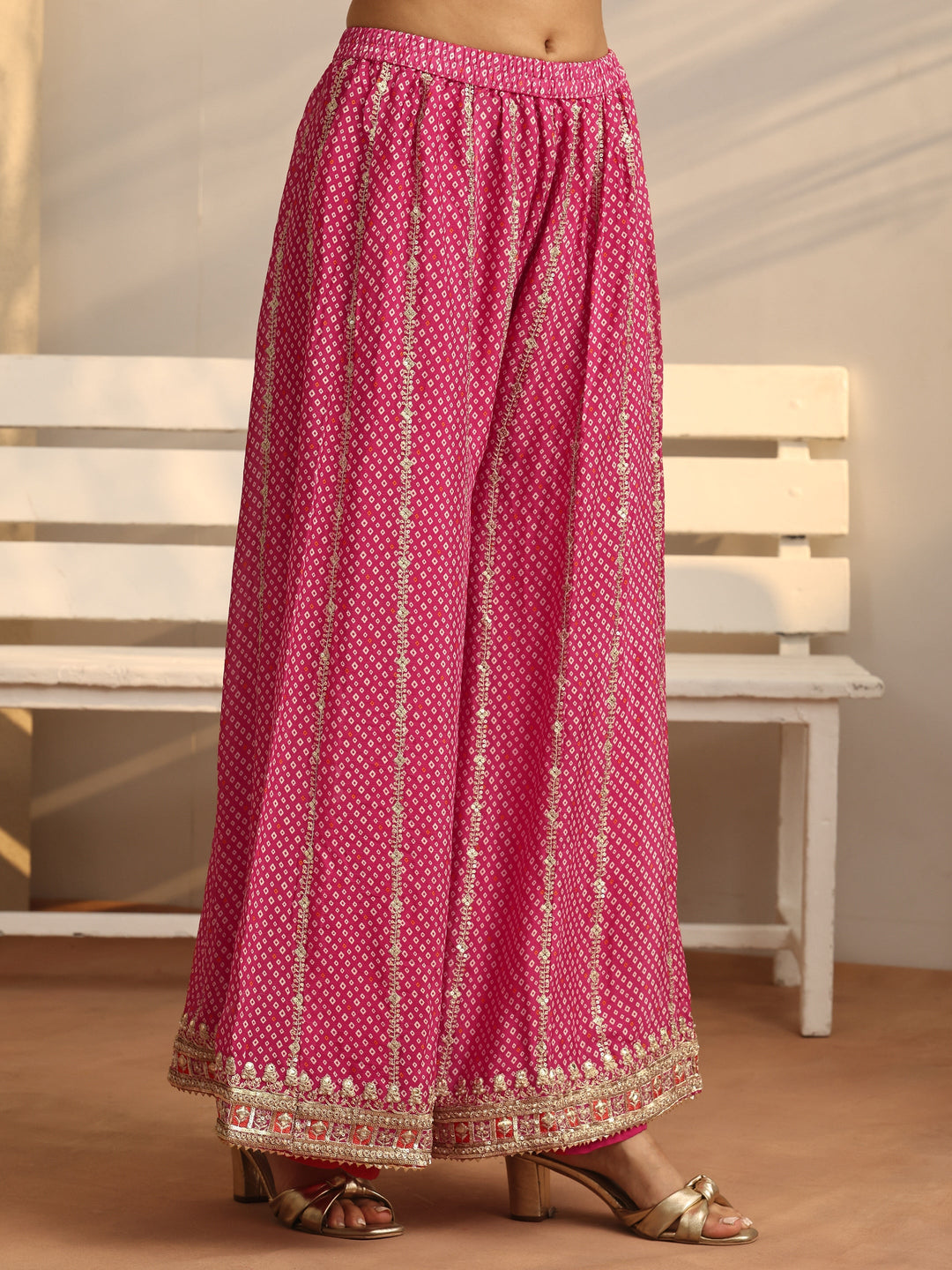 Libas Art Printed Chinon Straight Suit Set With Dupatta