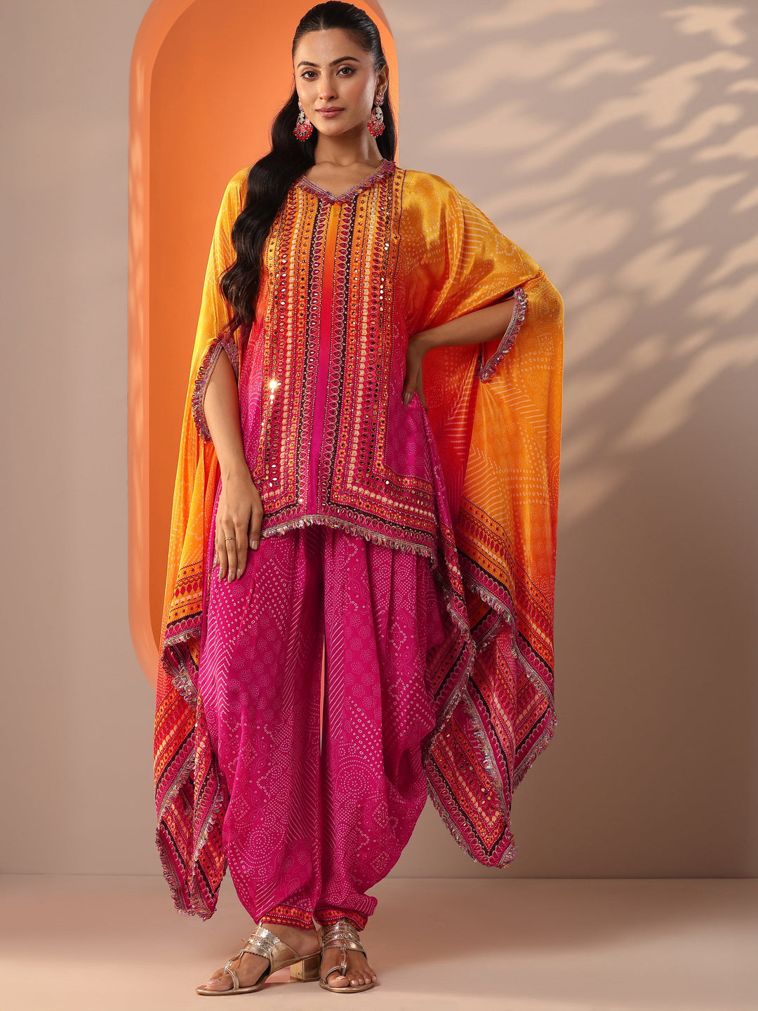 Pink Embellished Crepe Co-Ord Sets