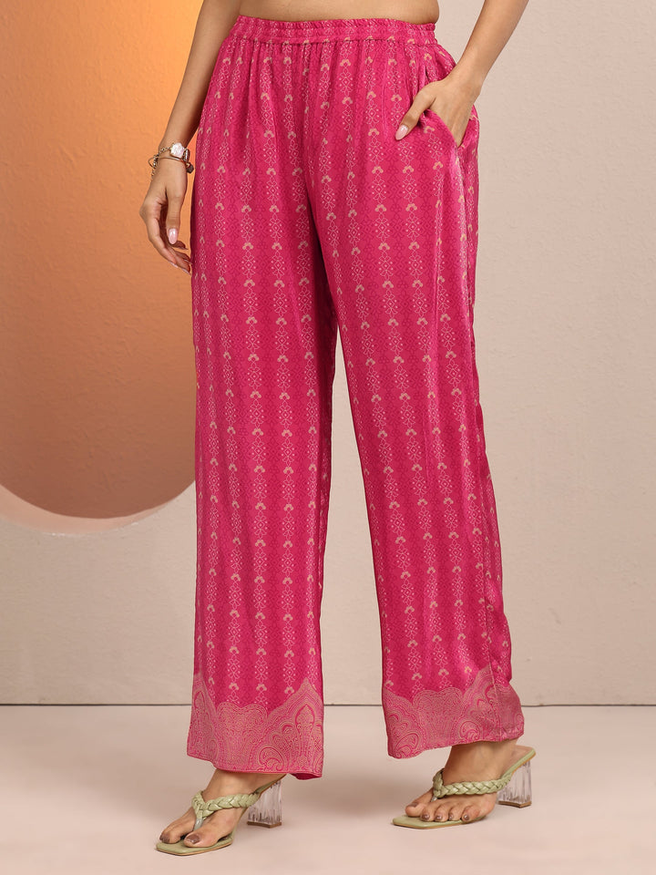 Pink Printed Crepe Co-Ord Sets