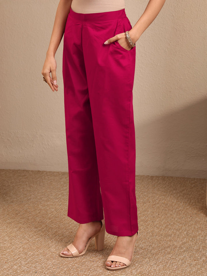 Maroon Embroidered Silk Blend Straight Suit Set With Dupatta