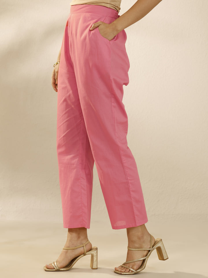 Peach Embroidered Silk Blend Straight Suit Set With Dupatta