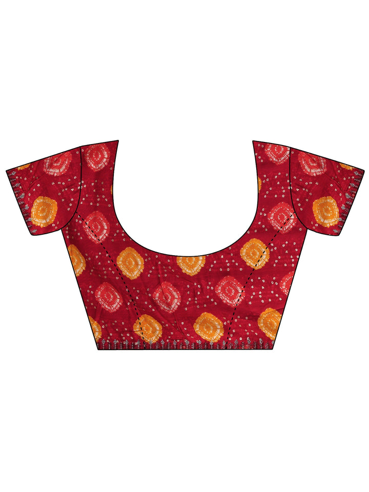 Libas Mustard Embellished Chinon Saree With Unstitched Blouse Piece