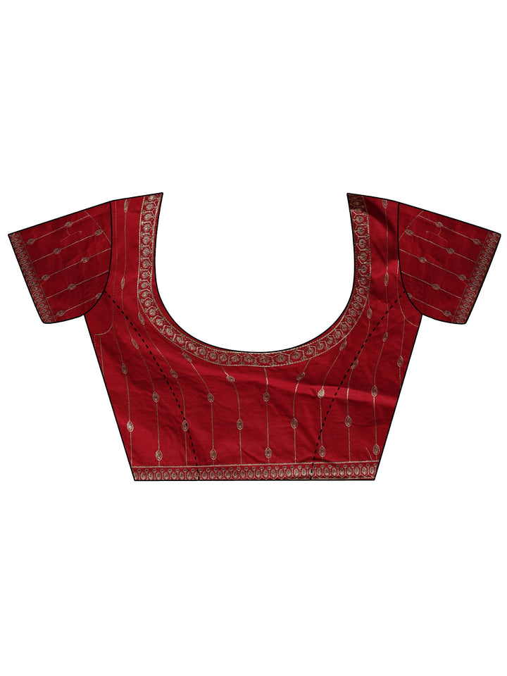 Green Solid Tissue Saree With Unstitched Blouse Piece