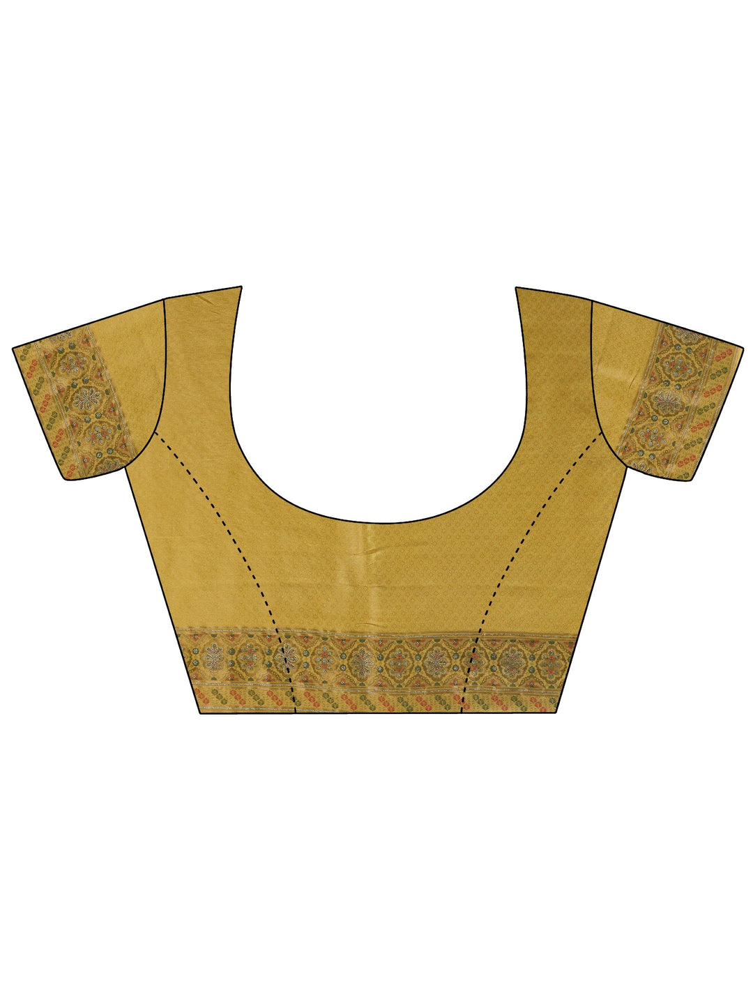 Libas Art Green Ethnic Woven Design Silk Blend Saree With Unstitched Blouse Piece