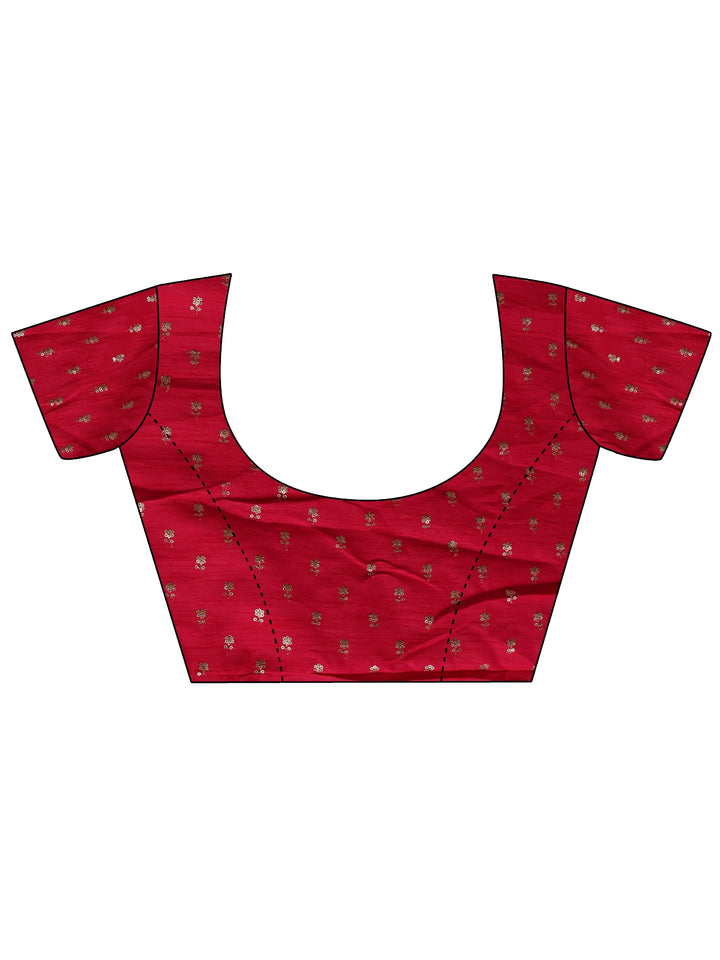 Pink Solid Chiffon Saree With Unstitched Blouse Piece