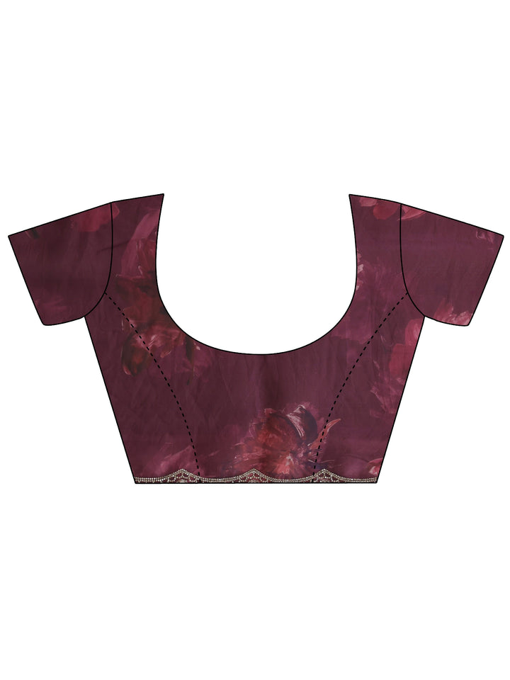 Libas Ivory Embellished Tissue Saree With Unstiched Blouse Piece
