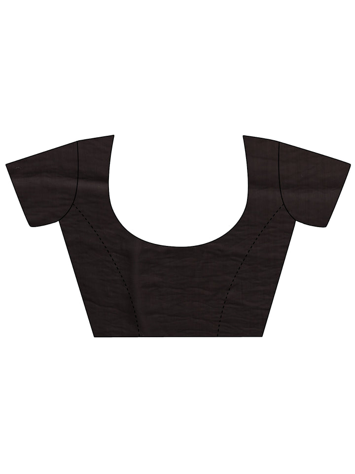 Black Tissue Saree With Unstiched Blouse Piece