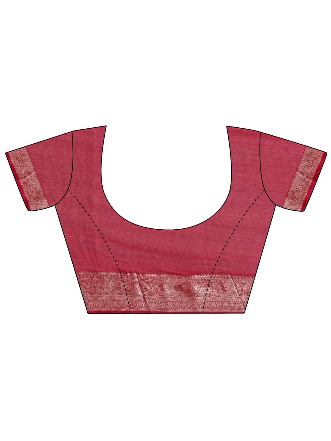 Libas Blue Pochampally Ikkat Chiffon Saree With Unstitched Blouse Piece